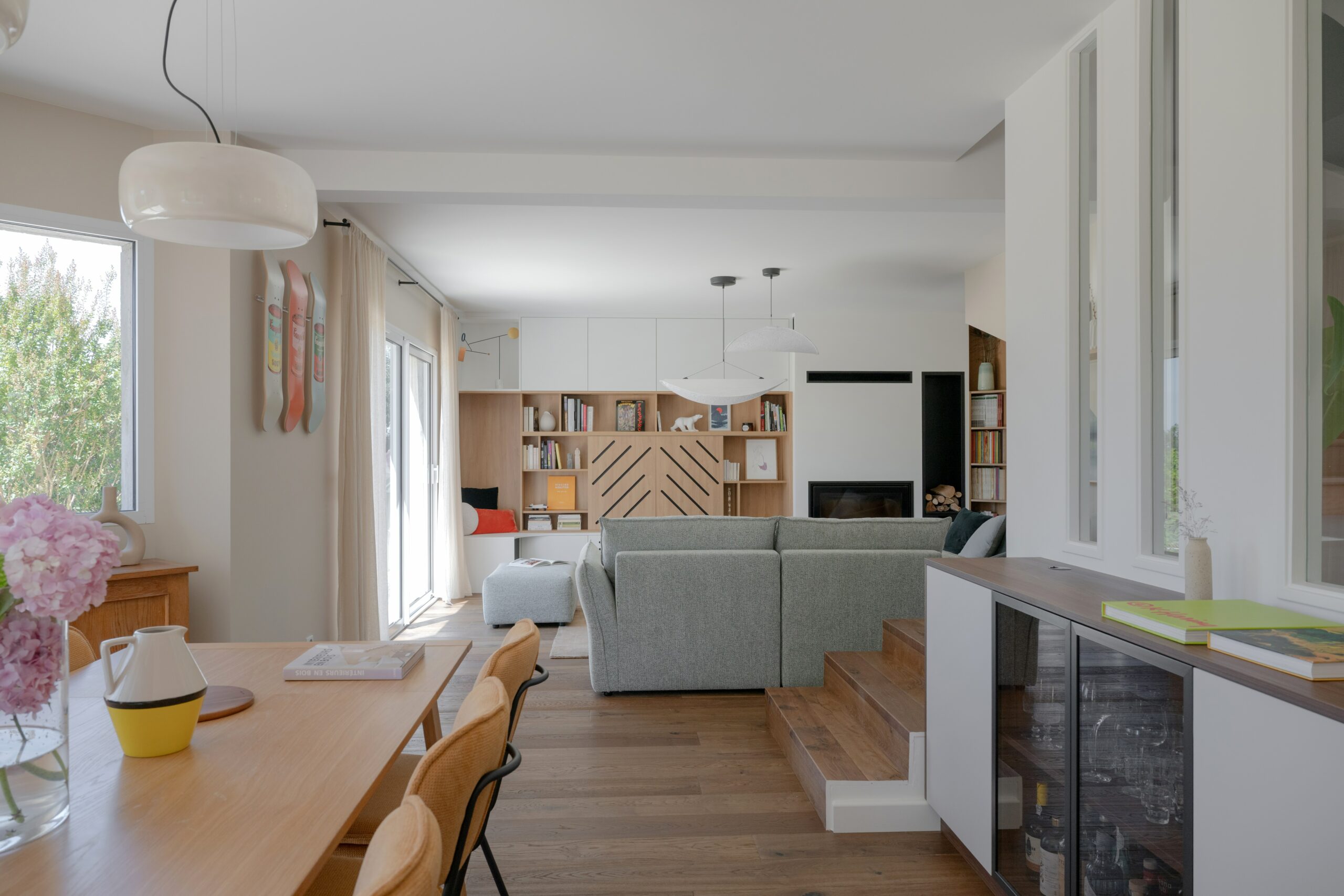 Photo rénovation maison saint germain au mont d'or - Béton ciré - Louise Garnier - architecte d'intérieur