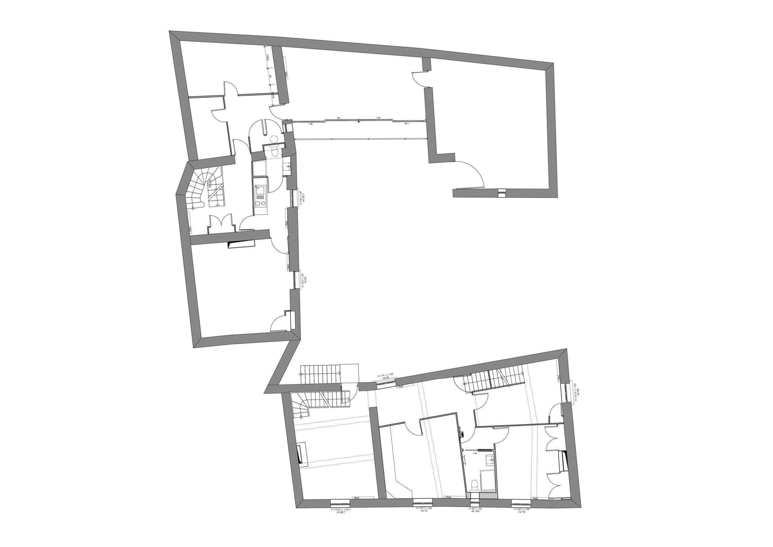 Projet Coliv' - Louise Garnier - Saint Genis Laval - Rénovation coliving - architecture d'intérieur