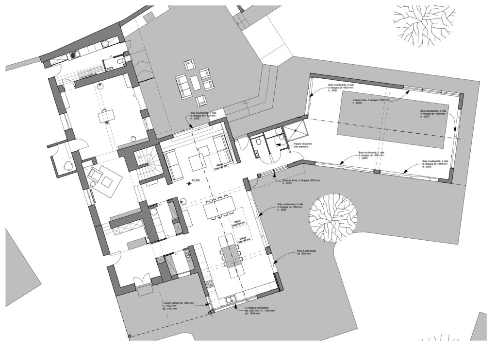 Projet Ofée - Louise Garnier - Mathilde Alex - Oytier Saint Oblas - Rénovation et extension - architecture d'intérieur