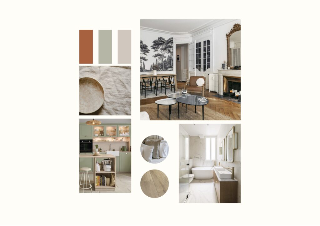 Projet Claire - Planche rénovation appartement Lyon 9 - Louise Garnier - architecte d'intérieur