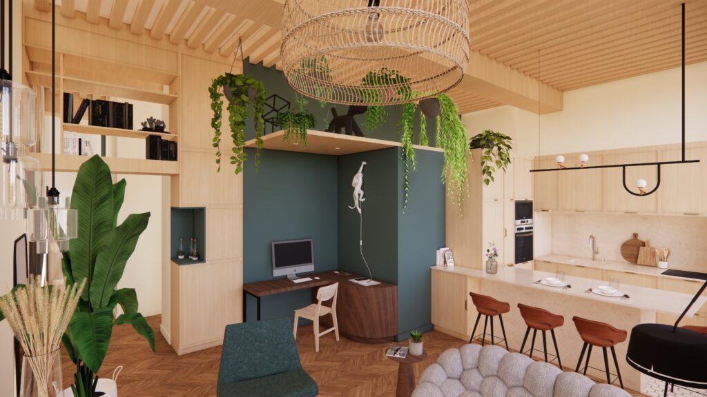 Projet Monkey- Louise Garnier - Caluire - Rénovation - architecture d'intérieur